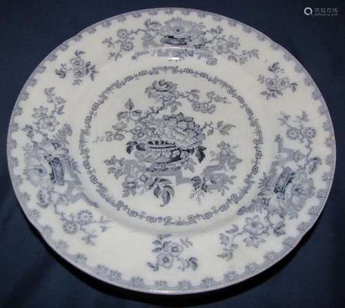 Lovely Transferware Plate NANKIN JAR Ridgway & Morley c....