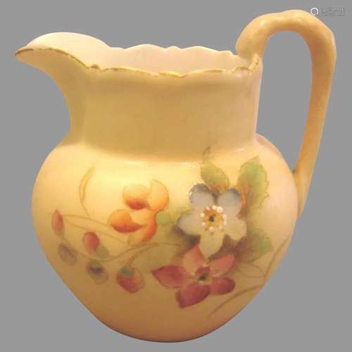 English Royal Worcester Hand Painted Miniature Jug Vase or T...