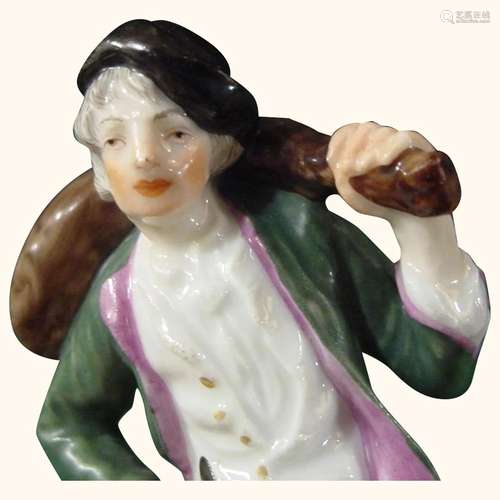 Ludwigsburg Figure of a Meat-Seller or Butcher, Modeled by P...