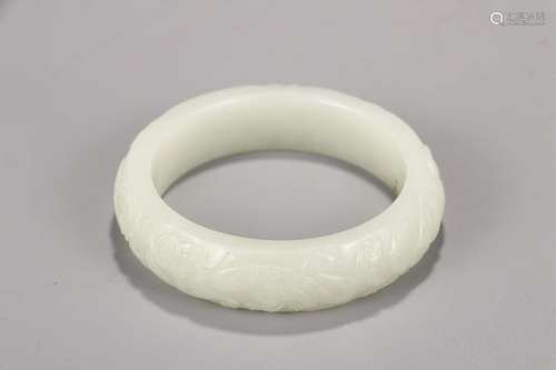 Article: hetian jade therefore dragon wide braceletDiameter ...