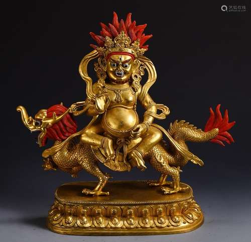 , copper Buddha statueSize, 40 thick 15.5 cm high 36.5 wide ...