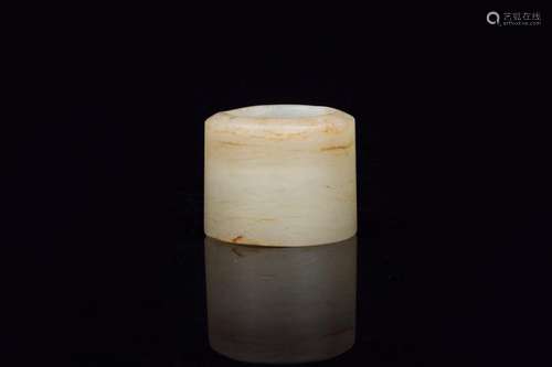 Old hetian jade BanZhiSpecification: diameter 3.4 cm diamete...