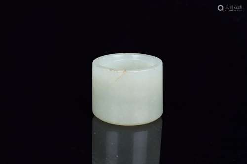 Old hetian jade BanZhiSpecification: outer diameter 3 cm dia...