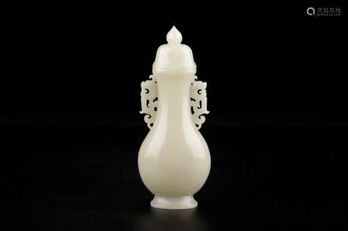 And hetian jade ssangyong ear cover bottleSize: 16 abdomen 7...