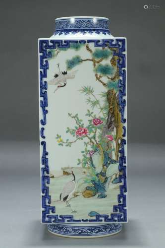 , "" blue and white powder enamel wen cong type bo...