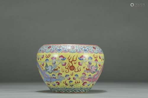 , "" yellow powder enamel YunLongWen washedSize: h...