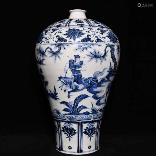 Under the blue and white Xiao Heyue after 43.5 x25cmXinmei b...