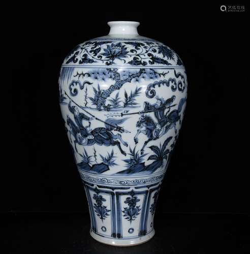 Three British war lyu3 bu4 generation of blue and white grai...