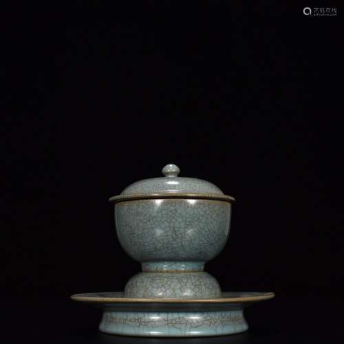 Your kiln azure glaze in grain lamp15 cm wide 17 cm tall900