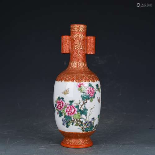 Alum red paint peony flower grain penetration ears by 18 23 ...