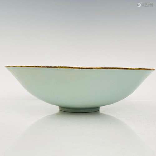 Set porcelain bag mouths longfeng green-splashed bowls, 7 cm...