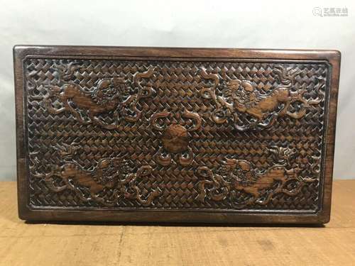 Chinese Natural Rosewood Handmade Exquisite Boxes 12501