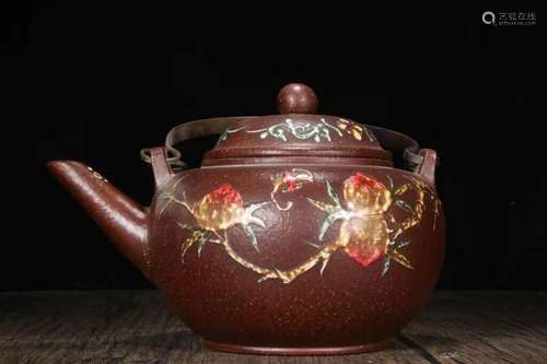 Chinese Yixing Zisha Clay Handmade Exquisite Teapot 79962