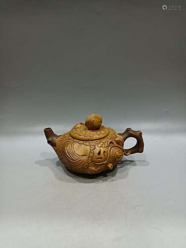 Chinese Yixing Zisha Clay Handmade Exquisite Teapot 20136