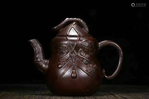 Chinese Yixing Zisha Clay Handmade Exquisite Teapot 42705