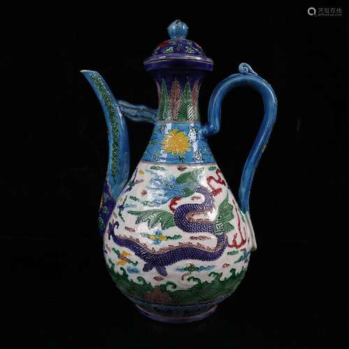 Chinese Enamel Porcelain Handmade Exquisite Teapots 31526