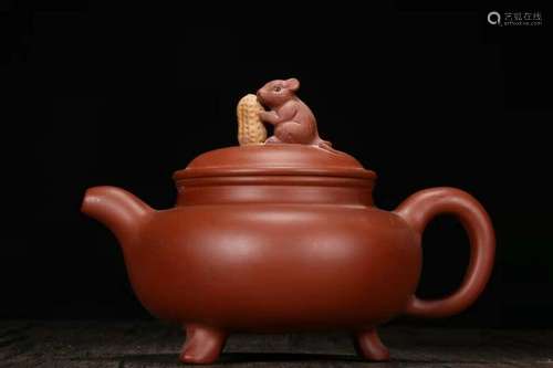 Chinese Yixing Zisha Clay Handmade Exquisite Teapot 46818