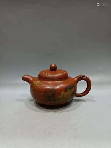 Chinese Yixing Zisha Clay Handmade Exquisite Teapot 31386