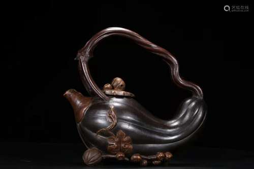 Chinese Yixing Zisha Clay Handmade Exquisite Teapot 61306