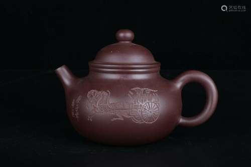 Chinese Yixing Zisha Clay Handmade Exquisite Teapot 40110