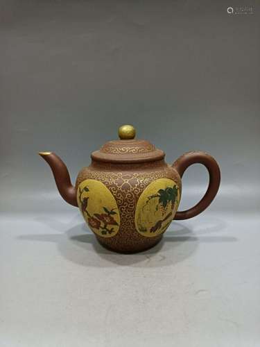 Chinese Yixing Zisha Clay Handmade Exquisite Teapot 60226