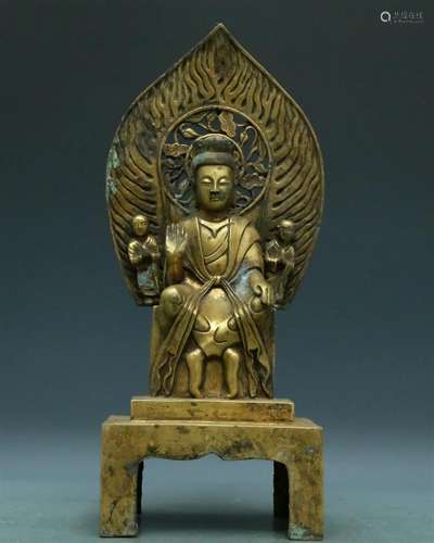 A Superb Gilt-Bronze Figure Of Tathagata