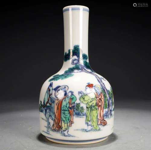 A Marvelous Blue And White Doucai 'Story' Bell-Form ...