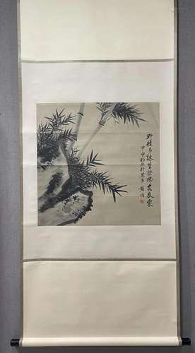 A Superb Chinese Ink Painting Hanging Scroll By Huang Jun