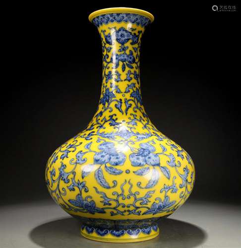 A Magnificent Blue And White Yellow-Glazed 'Felicity&...