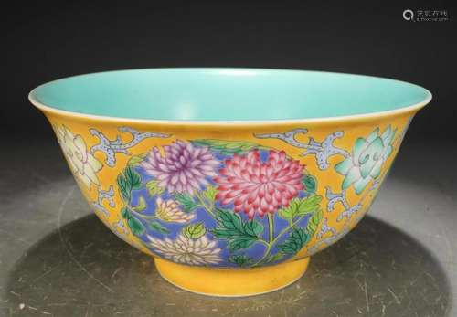 A Superb Imperial Enameled 'Flower' Bowl