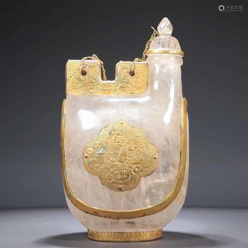 A Brilliant Crystal Gold-Mounted 'Phoenix& Auspiciou...