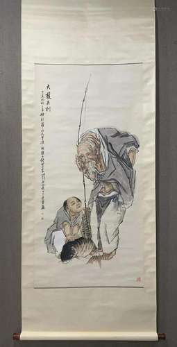 An Exquisite Chinese Ink Painting Hanging Scroll By Qian Hui...