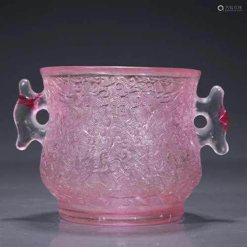 A Precious Glass 'Ocean& Dragon' Censer