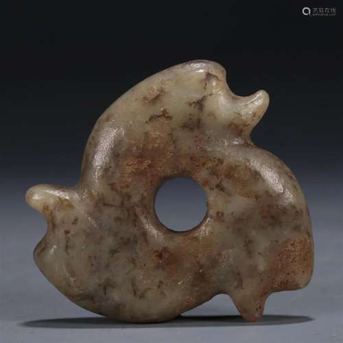 A Hongshan Culture Jade Pendant.