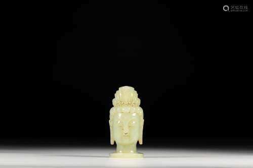 Hetian jade guanyin beadleSize: 4.3 x4.1 x9.2 cm and weighs ...