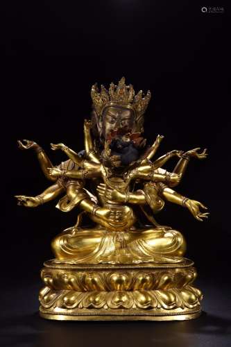 Copper and gold double: the body dense king kongSize: 39 cm ...