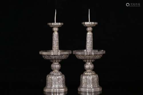 Imperial palace, the old silver candlesticks pair, the most ...