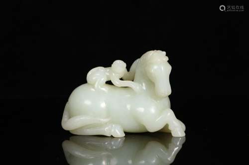 Hetian jade carved expected immediately sealing hou, closely...