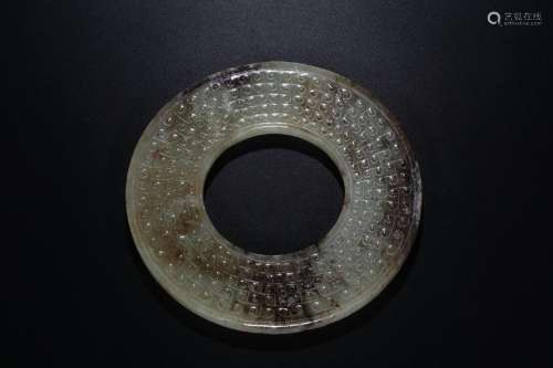 Before: hetian jade drum nail wall96.9 grams of diameter of ...