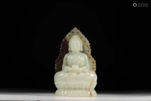 , hotan jade Buddha statueSize: 12.5 x7x20. 2 cm, 2068.2 gBa...