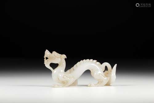 , hotan white jade longnu furnishing articlesSize: 12 x3. 1 ...