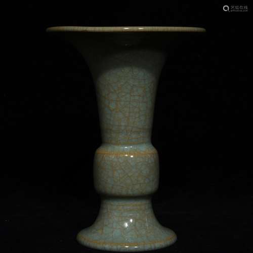 Your kiln cracked ice flower vase with 14.6 x11