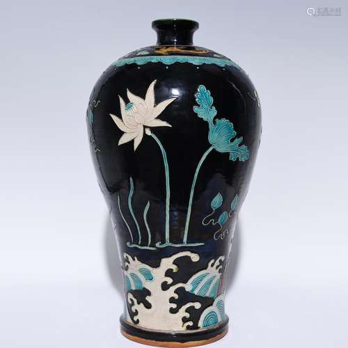 Methods 38.7 x21 huacai lotus pattern plum bottle