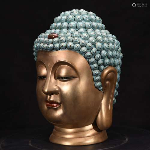 Turquoise glaze color of gold Buddha had strange like 31-20 ...