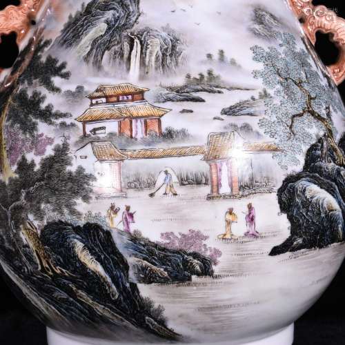 Also TaoZhai Zhang Zhishang draw pastel landscape coats in t...