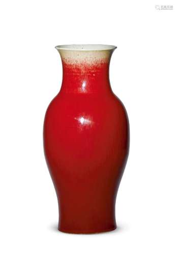 清丨红釉观音瓶