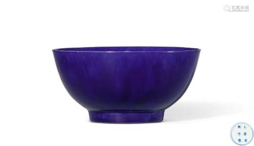 清康熙丨茄皮紫釉碗