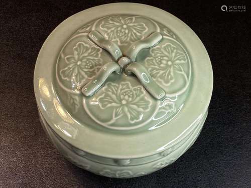 Chinese Green Glazed Pot with Lid