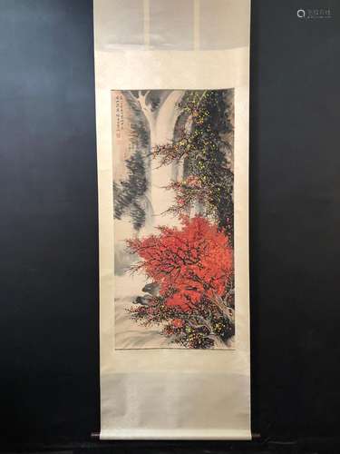 Li Xiongcai, printed landscapeSize, X137.3 64.4 cm