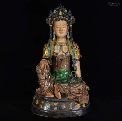 Colorful guanyin, 37 x 29